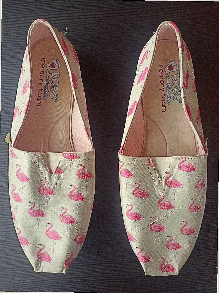 Bobs Skechers Halbschuhe Loafer Slipper Flamingo