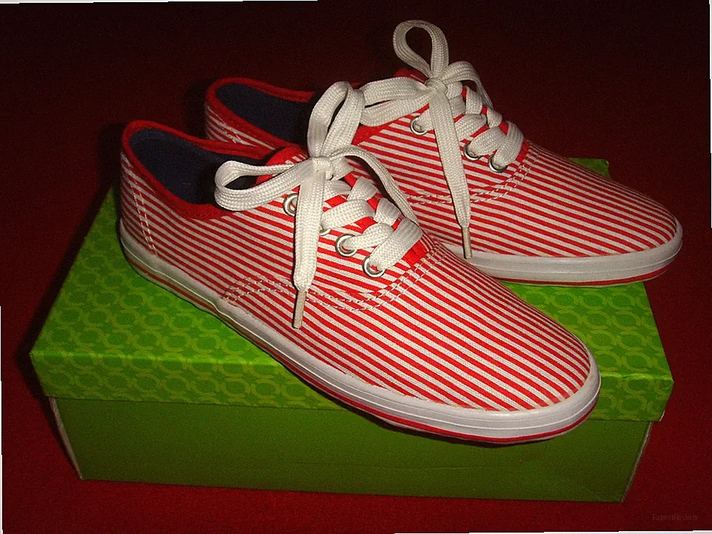 BON PRIX SNEAKER LOAFER SEGELSCHUHE RocKaBilly BoHo MARINE ROT-WEISS 37 NEU !!!
