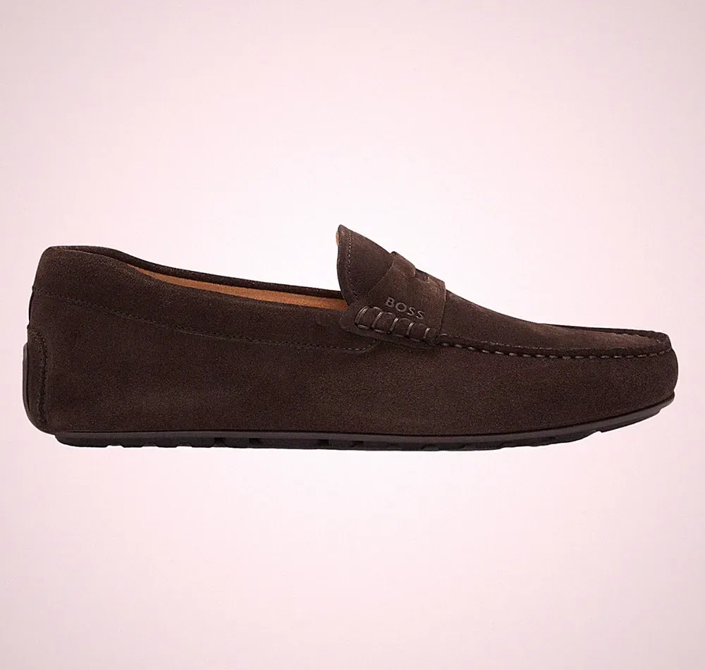 Boss Halbschuhe Penny Wildleder Noel Mocc Sdpeb 50541750 Braun