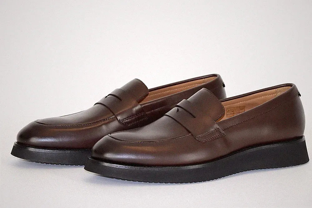 BOSS Loafers, Mod. Damian_Loaf_lt, Gr. 44 / UK 10 / US 11, Dark Brown