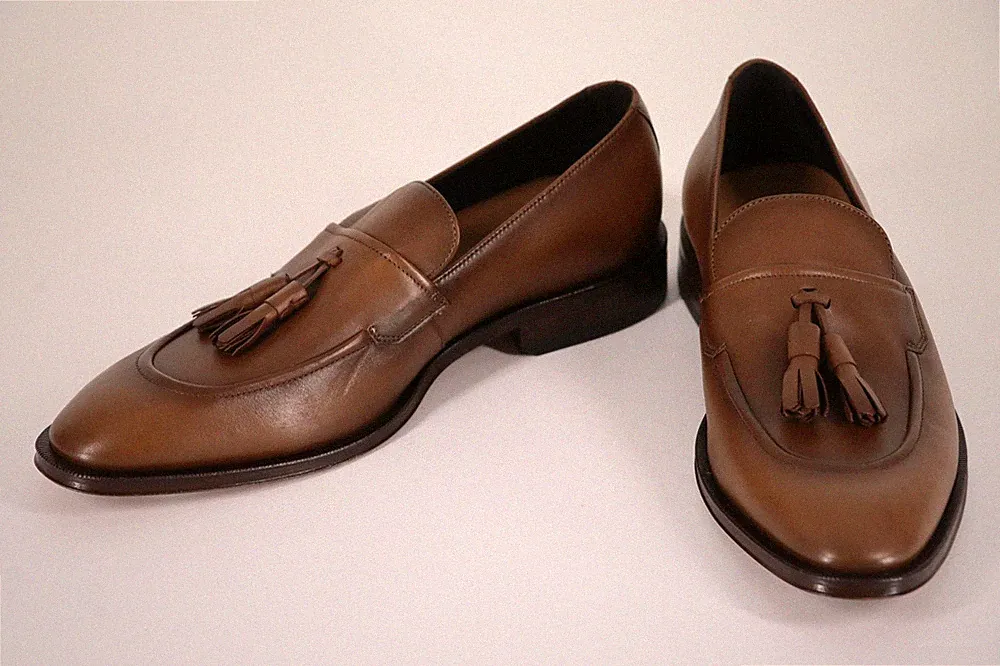 BOSS Loafers, Mod. Derrek_Loaf_vptsly, Gr. 42, UK 8, Made in Italy, Medium Brown