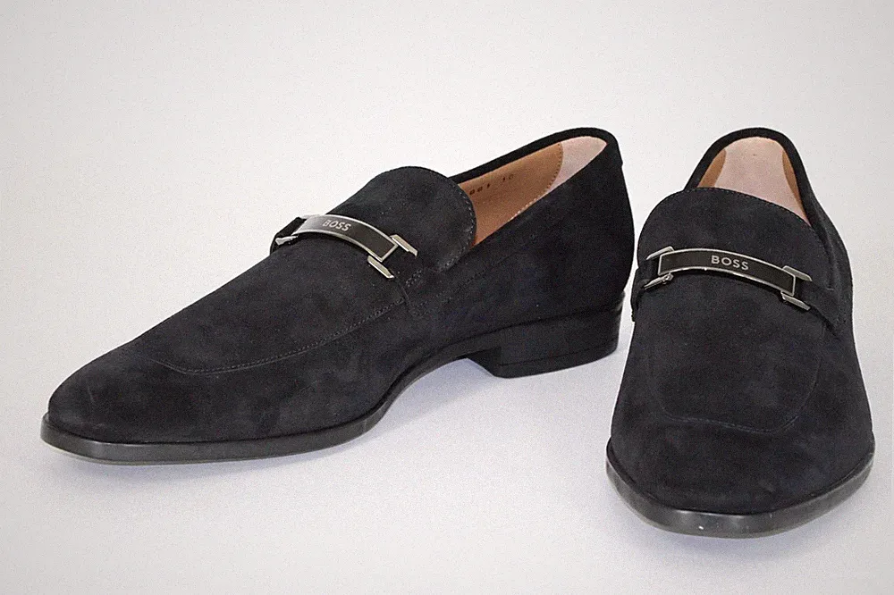 BOSS Loafers, Mod. Kensington_Loaf_sdhd, Gr. 44 / UK 10, Made in Italy, Black