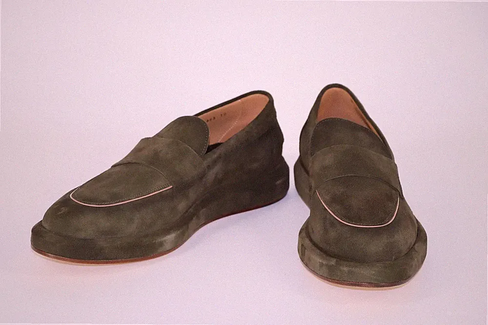 BOSS Loafers, Mod. Randy_Loaf_sdcvramf, Gr. 44, UK 10, Made in Italy, Dark Green