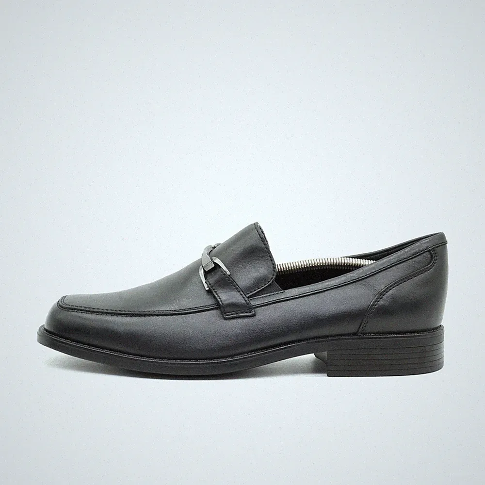 Bostonian Herren 25901 Slipper Schwarz Leder Metallakzent,Bequem Loafer EU 46