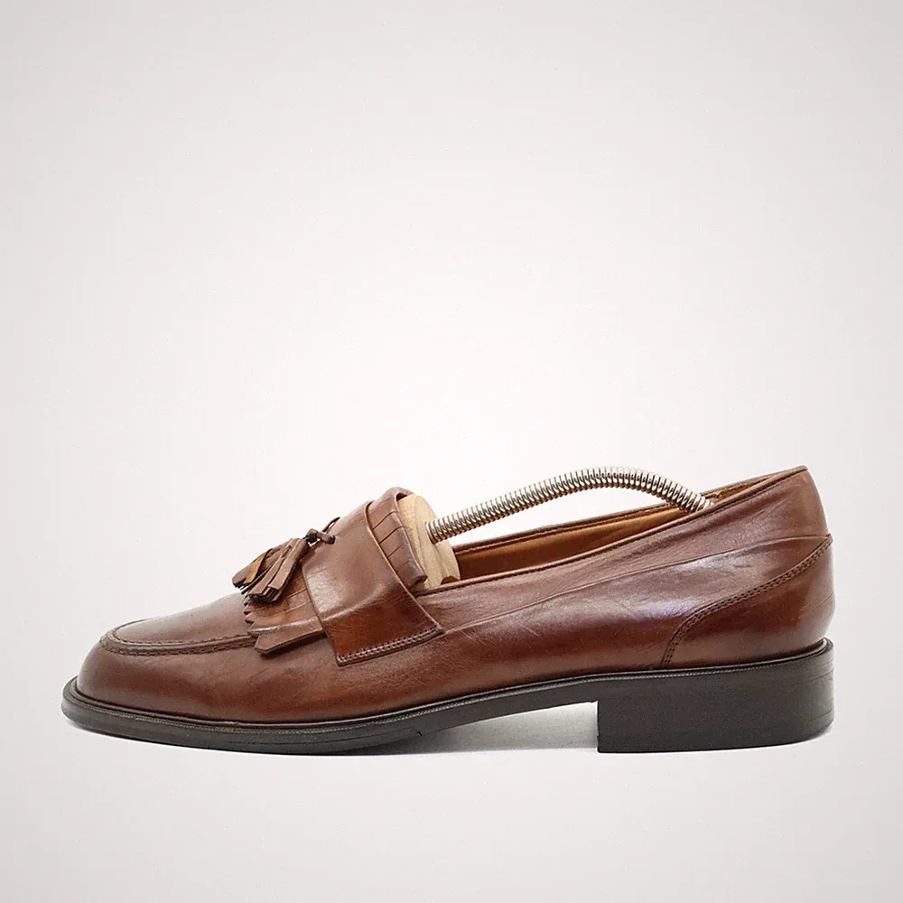 Bostonian Herren Loafer Slipper Braun Leder Handgefertigt Made in Italy EU 44