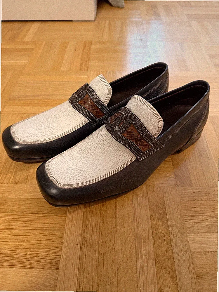 Bottega Veneta Herren Loafer braun/beige – Gr. 44