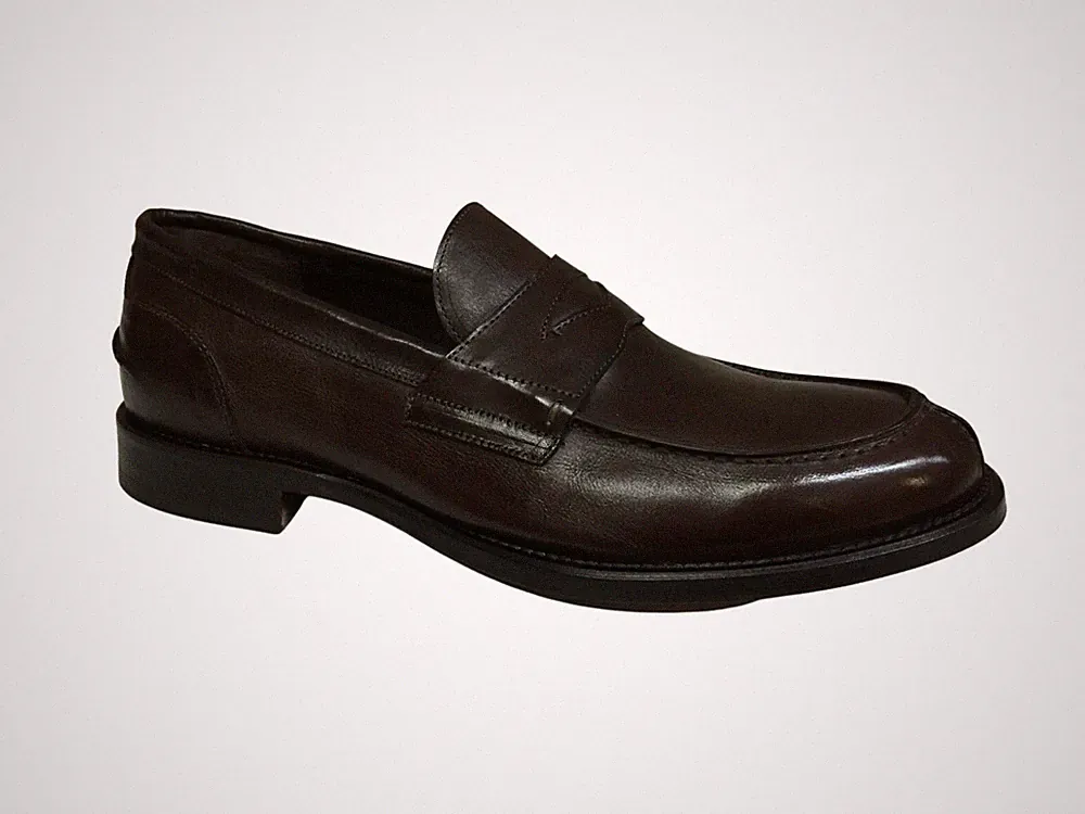 BOWMAN Herren Halbschuh gefüttert Kopf moro art VG1 DIVER 100% Leder MADE IN ITA