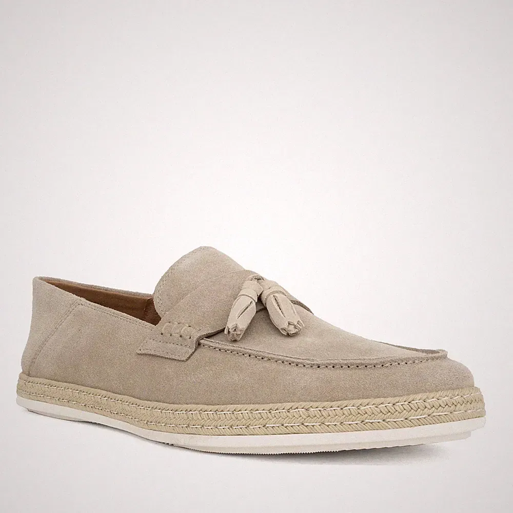 Brandson Herren Beige Wildleder Loafer Freizeit BRD3969-25117