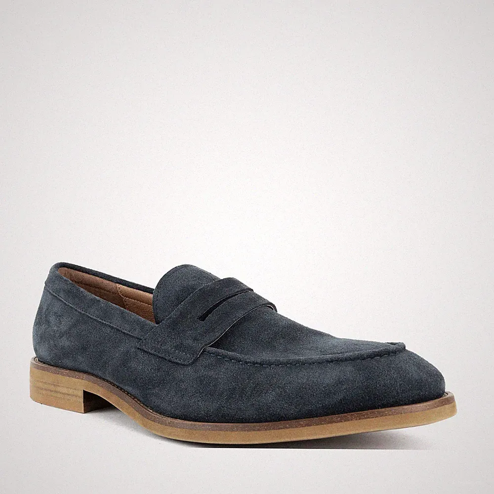 Brandson Herren Blaue Wildleder Loafer Freizeit BRD3969-25114