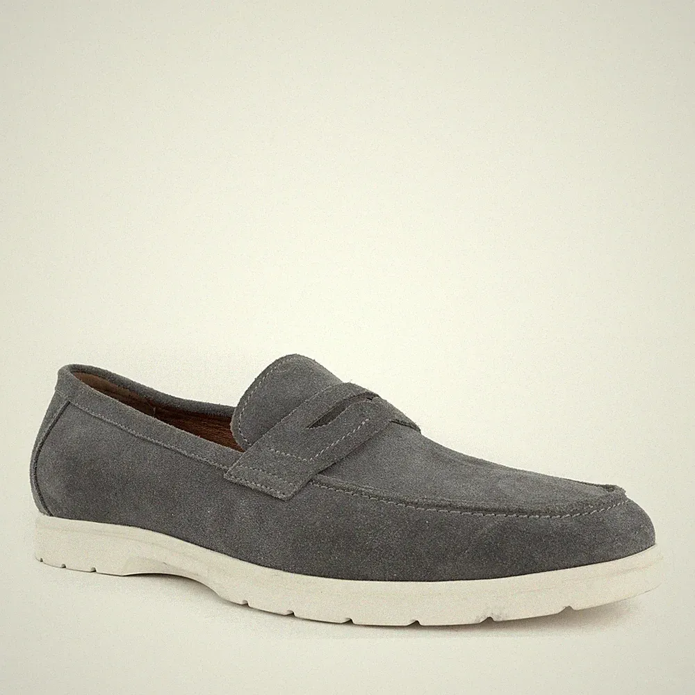 Brandson Herren Blaue Wildleder Loafer Freizeit BRD3969-25118