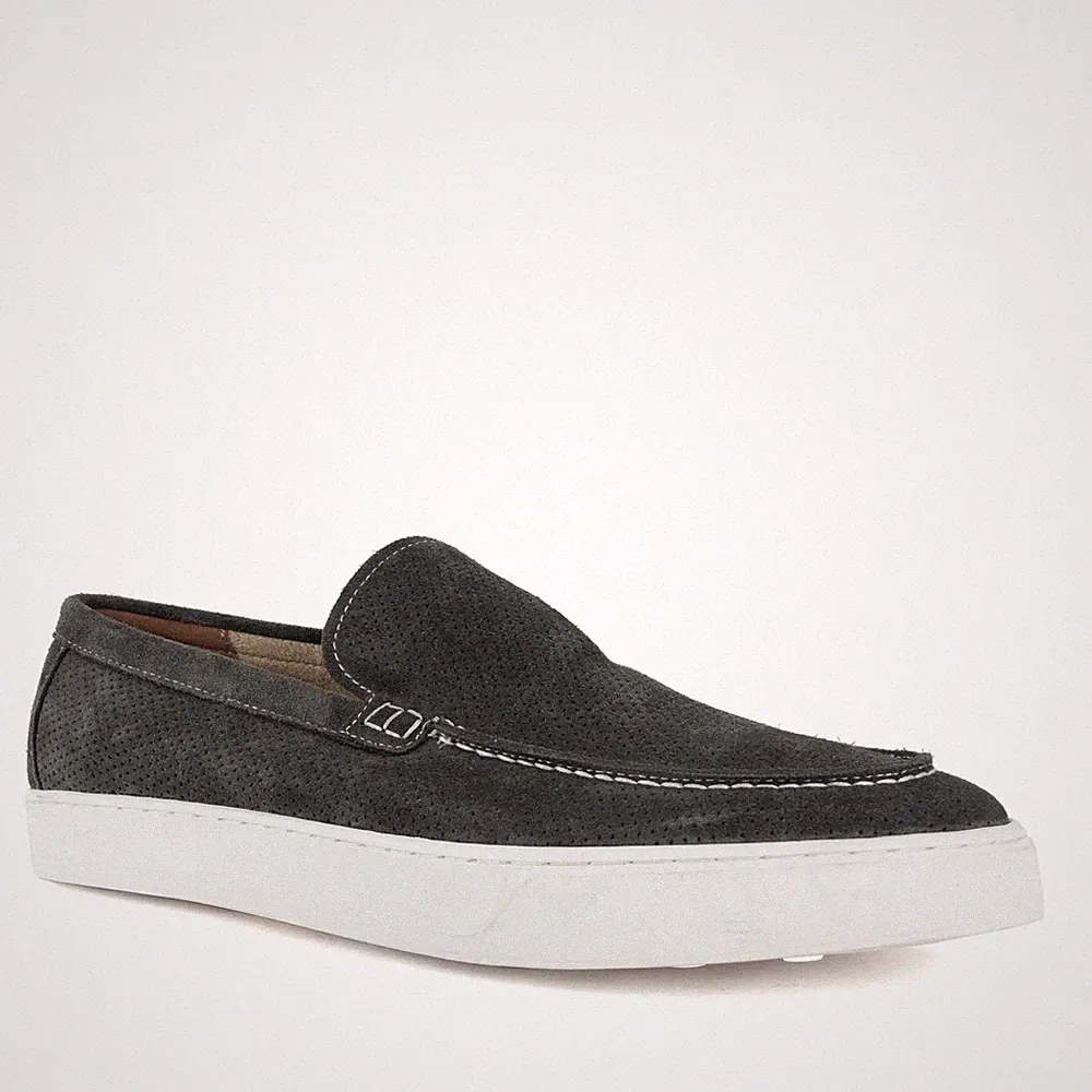Brandson Herren Graue Wildleder Loafer Freizeit BRD3969-25115