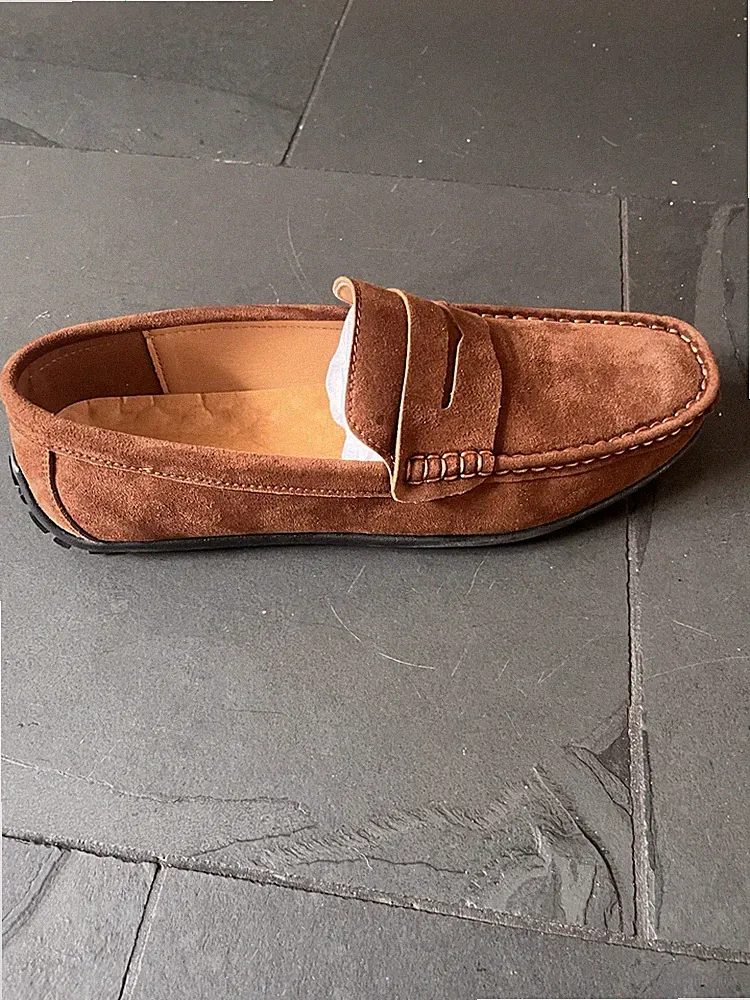 Frühling Wildleder-Loafer