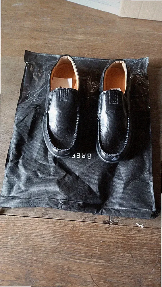 Breeze Flat Loafers 42 Herren Schwarz Slipper