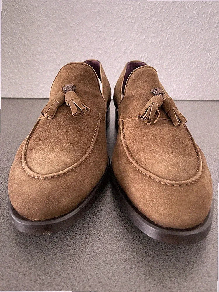 Brioni Tassel Loafer Gr. 42 UK8 Neu Luxus Wildleder Schuhe Made in Italy