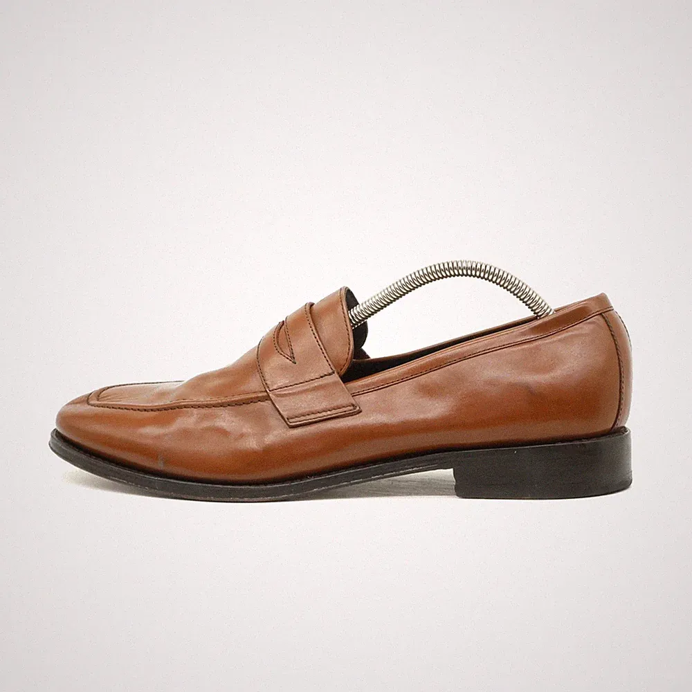 Brooks Brothers Herren Halbschuhe EU 44,5 Penny Loafer Braun Schuhe
