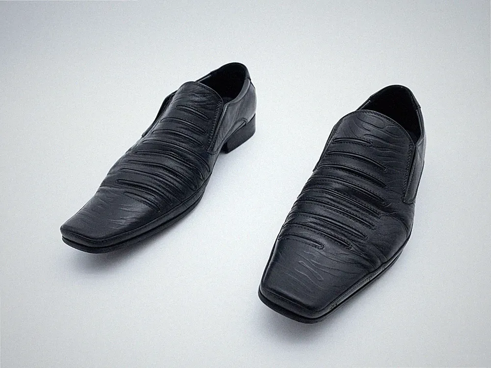 Brooman Herren Slipper Halbschuh Loafer Schlupfschuh Leder Gr 39 EU Art 22553-98