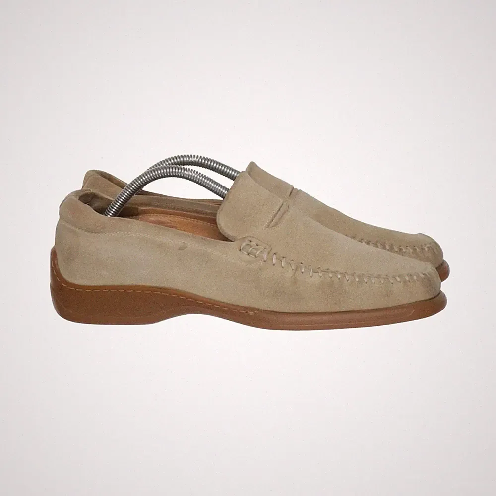 Bruno Magli, Loafers, Größe: 41 1/2, Leder, Beige/Braun, Herren #N1d