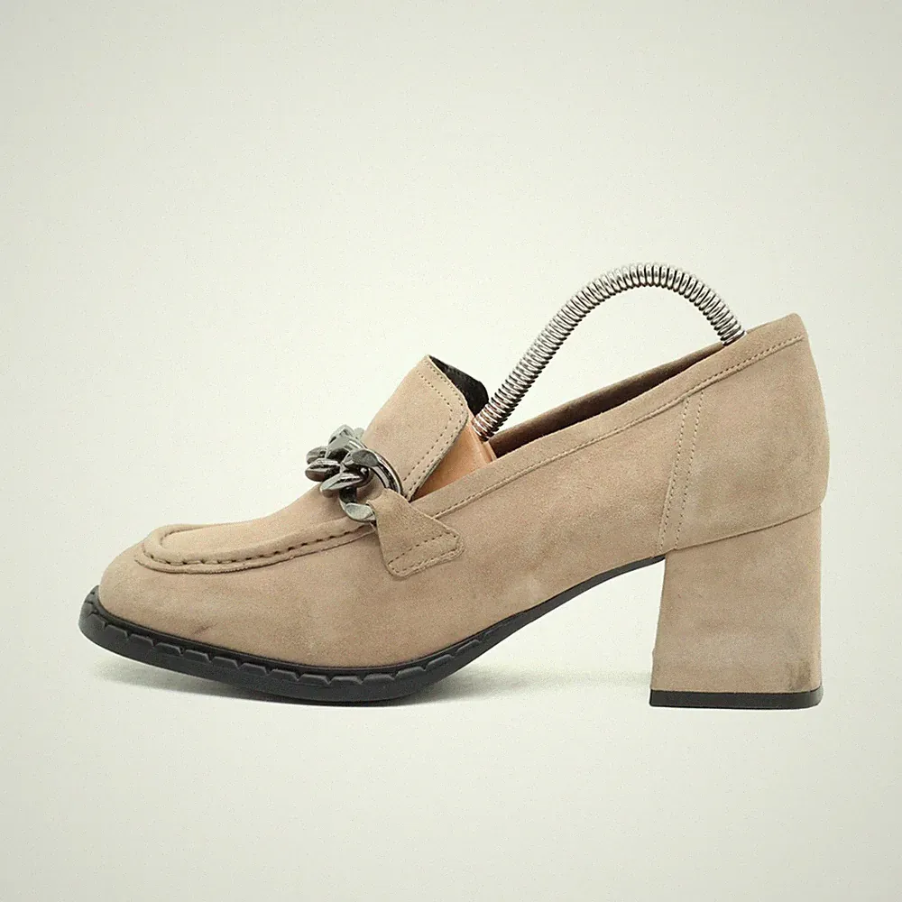 bugatti Damen pumps EU 39 a0306 beige wildleder atmungsaktiv loafer