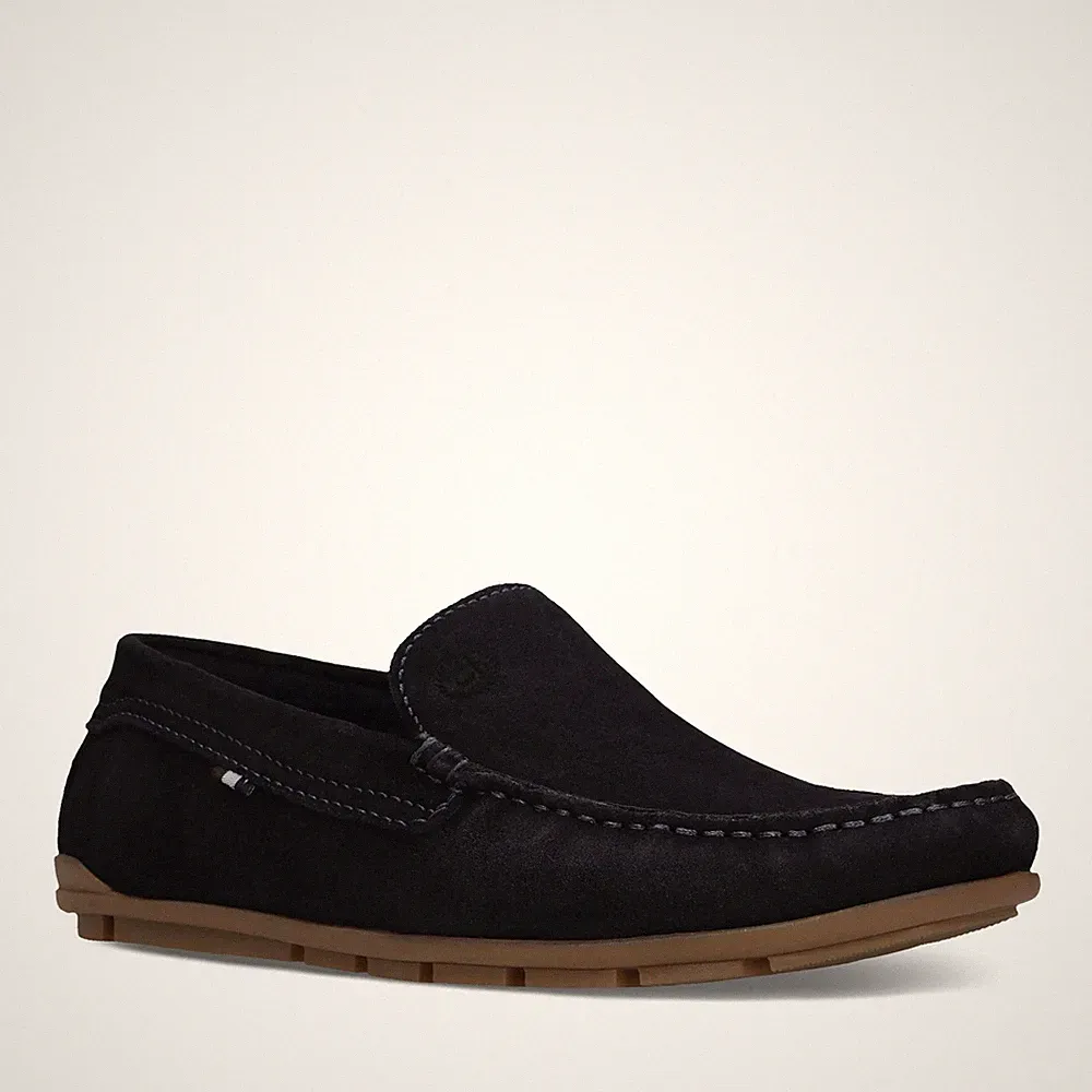 Bugatti Herren Blaue Leder Loafer Freizeit 321AWF6014004100