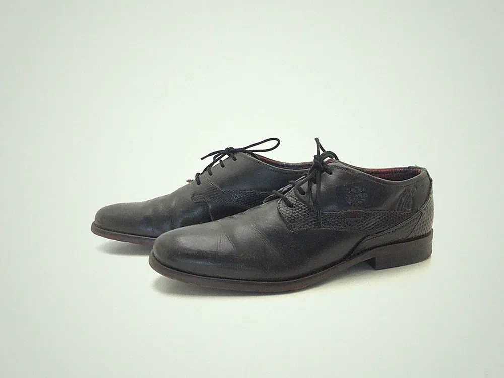 Bugatti Herren Halbschuhe Schnürer Loafers Comfort Schwarz Gr. 41 (UK 7)
