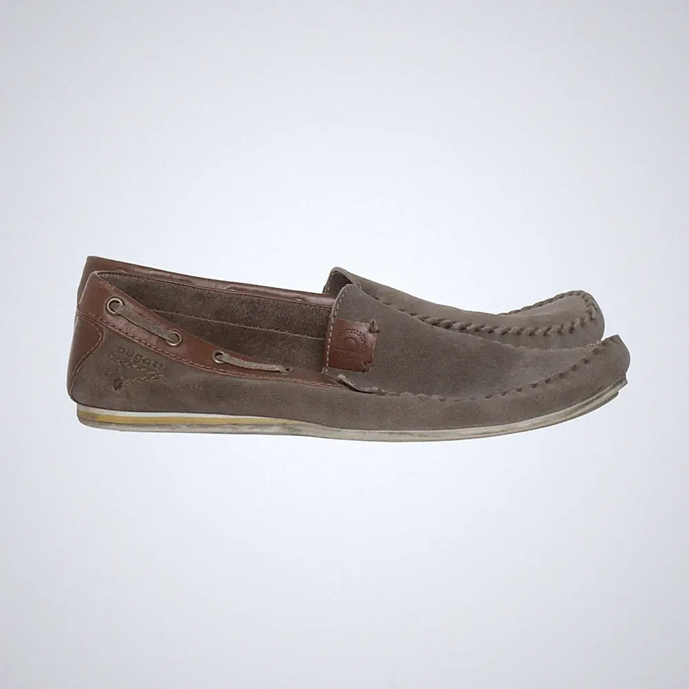 Bugatti, Loafers, Größe: 44, model: antibes, Leder, Grau/Braun, Herren #WDH