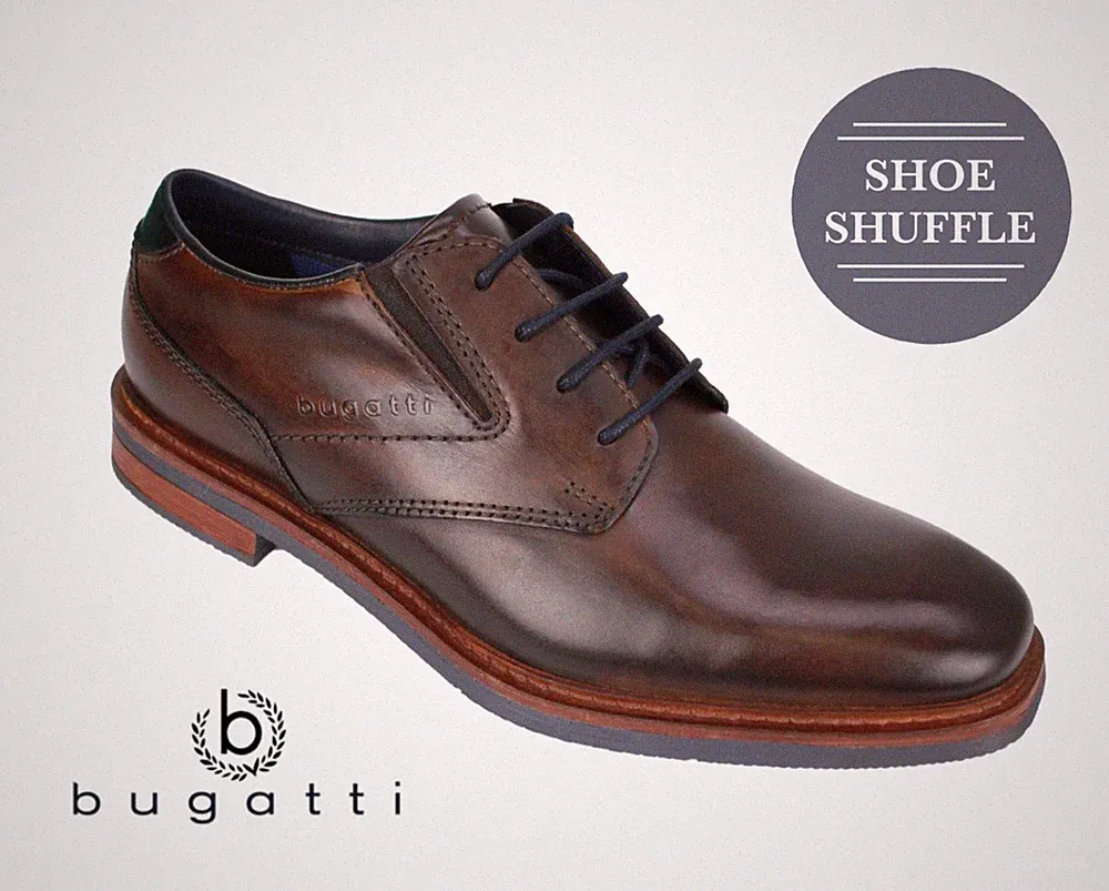 Bugatti Maik Exko Dunkelbraun Herren Leder Schnürschuh