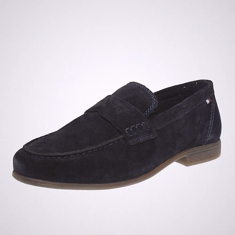 Bugatti Trip - blaue Wildleder Halbschuhe - Größe 43 [28,7 cm] Herrenschuhe Halbschuhe
