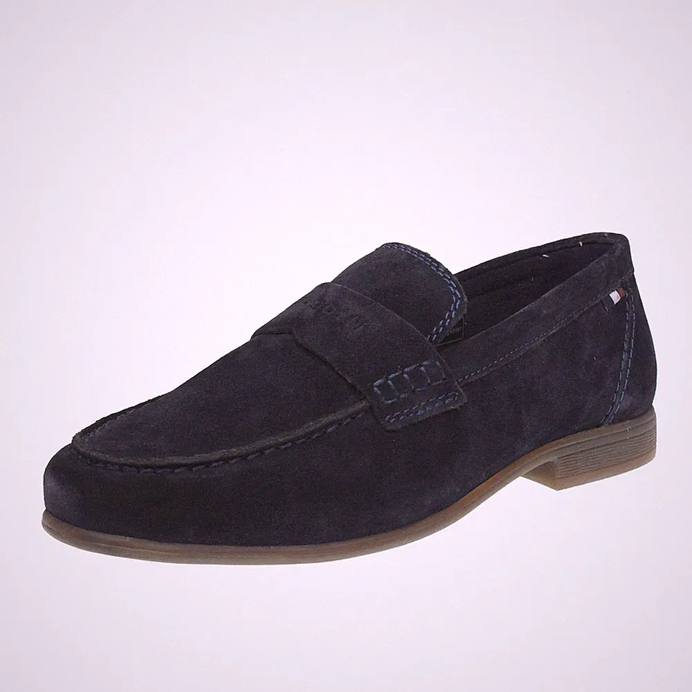 Bugatti Trip - Blaue Wildleder Halbschuhe - Herren Schuhe Halbschuhe