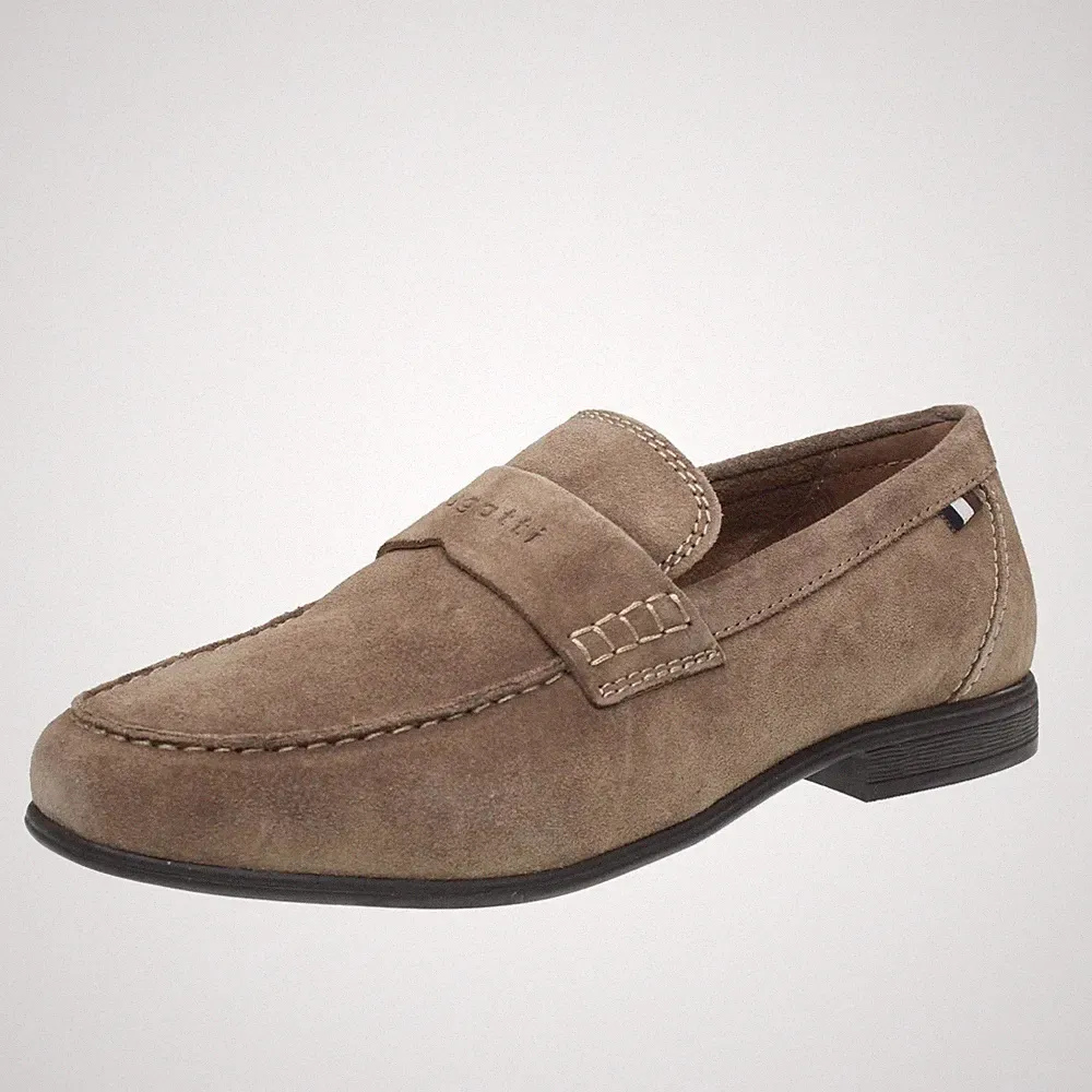 Bugatti Trip - graue Wildleder Halbschuhe - Größe 43 [28,7 cm] Herrenschuhe