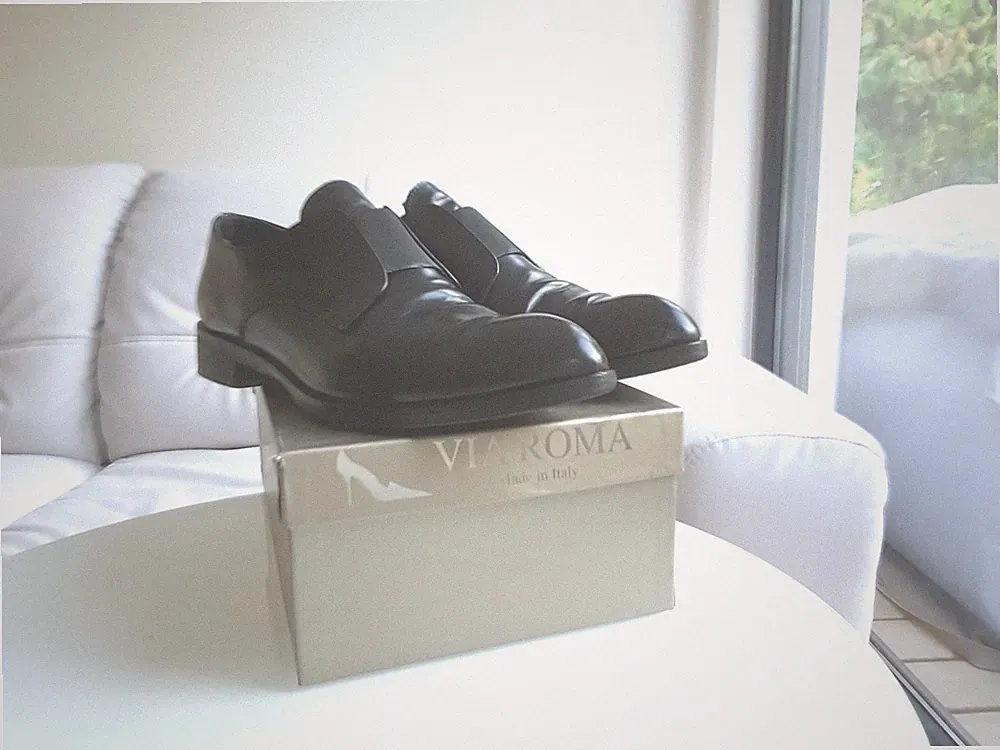 Business Loafer v. VIA ROMA, schwarz, glänzend, Gr. 40
