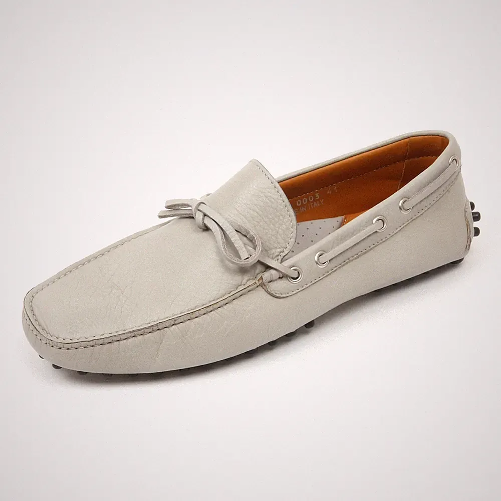 C3836 mocassino uomo PORTOFINO CLUB scarpa grigio shoe loafer man