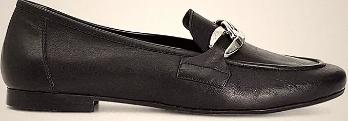 Café Noir C1 XV1134 Schuhe Halbschuhe Leder schwarz mit Kette