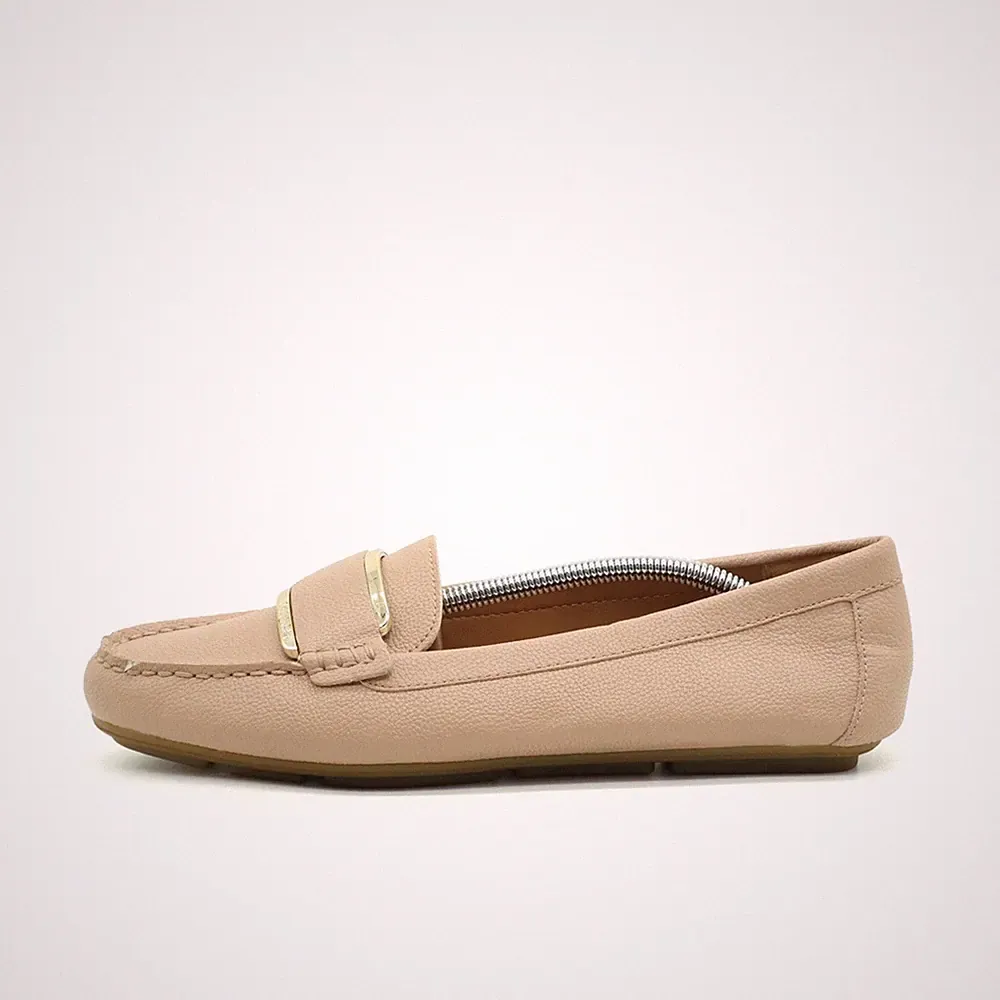 Calvin Klein Damen Leonie Loafer Beige Kunstleder Akzente Klassisch EU 40.5