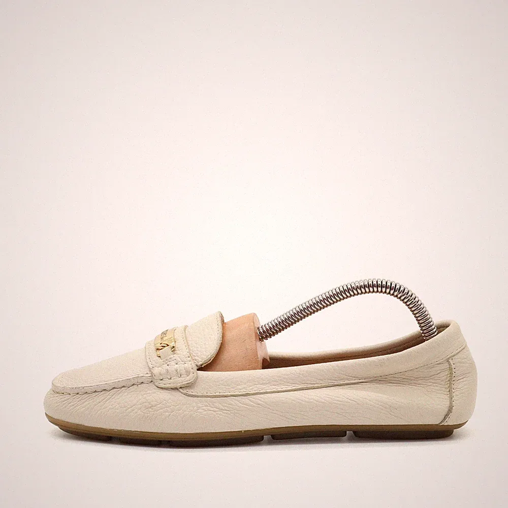 Calvin Klein Damen Loafer EU 36.5 LUNASI 34E9879 cremeweiß Flexible Sohle