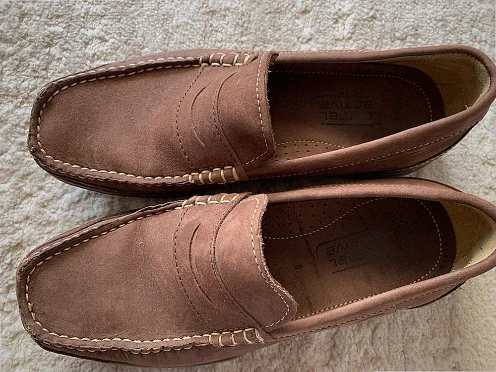 camel active Herren Schuhe Halbschuhe Slipper Mokassin Gr. 42 Farbe Braun