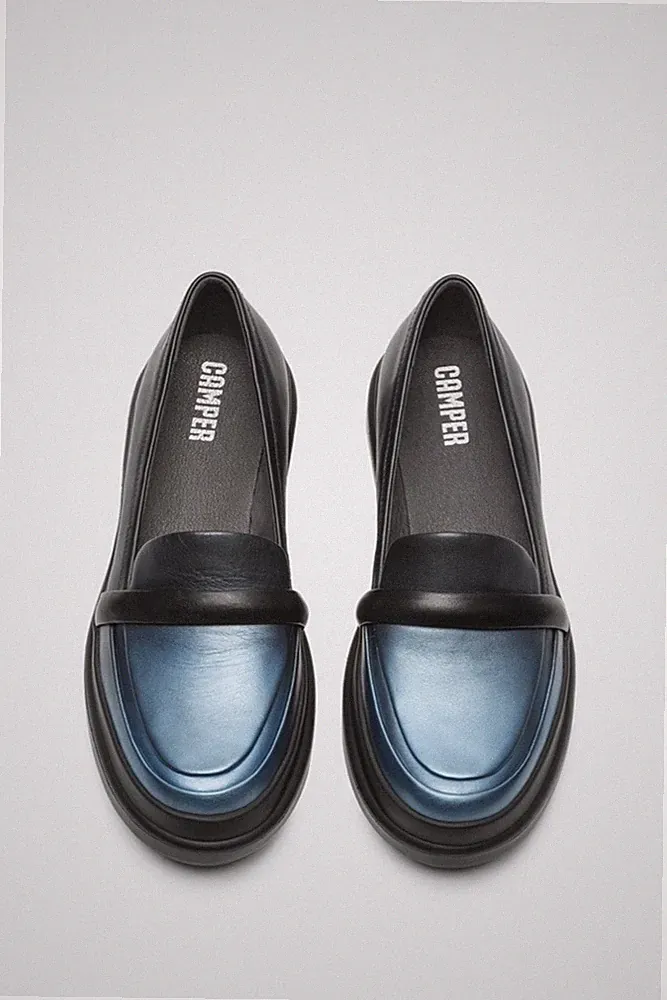 CAMPER Women's Size 37 Turtle Blue Formal Shoes Loafers Size 7 Career Occasion