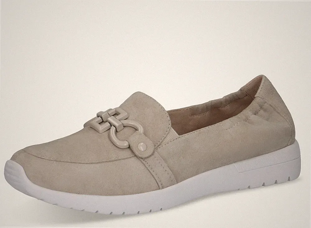 Caprice Halbschuhe 9-24708-42 Wildleder grau Keilabsatz 3 cm