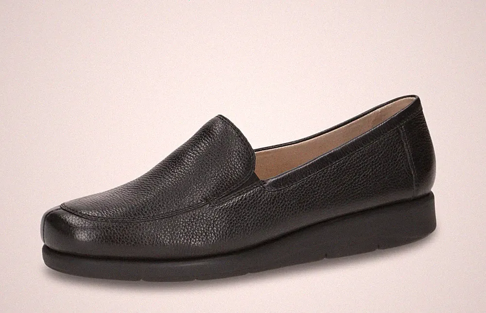 Caprice Halbschuhe 9-24750-41 Nappaleder schwarz Keilabsatz 3 cm