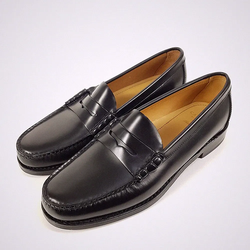 Carmina Penny Loafer 80113 Xim Herren EU 45 UK 10,5 Schwarz Leder Slipper