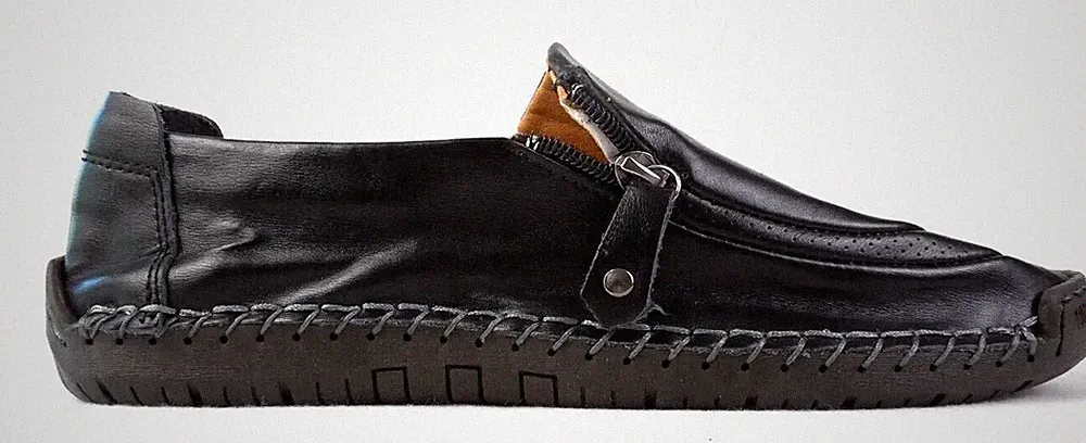 Casual Oxford Zipper Penny Loafer Men's US 8.5 (UUUU)