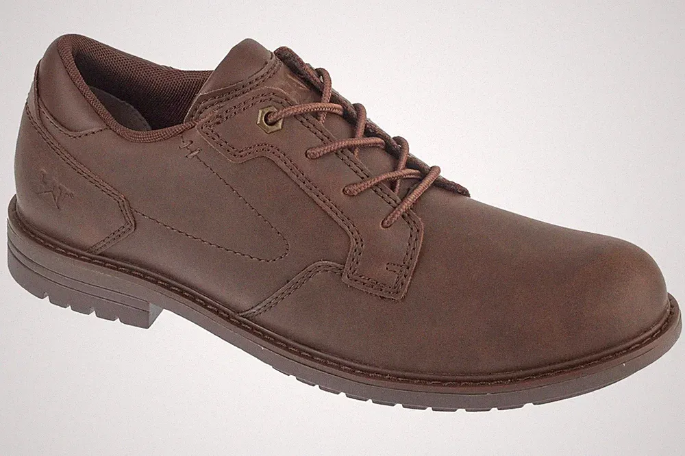 Caterpillar Neu mit Karton Herrenschuhe STATEN LO P726700 Dunkelbraun UK 11 / EU 46 Weite Passform