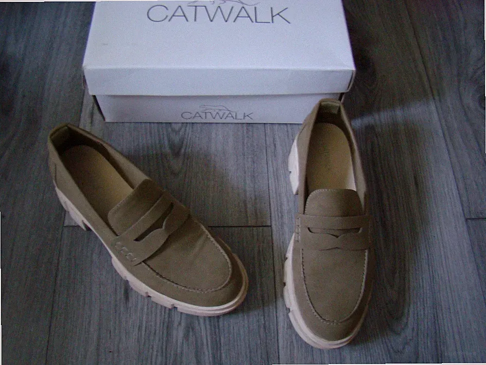 CATWALK Damen Loafer Schuhe 39 Halbschuhe Slipper Chunky Mokassin Schlupfschuhe
