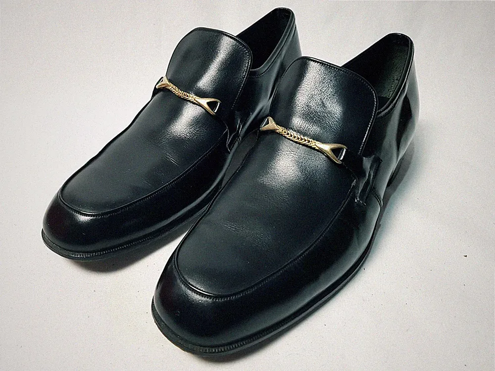 Cheaney of London Elstead Herren Schwarz Leder Halbschuh Formell Slipper Schuhe UK 8 E