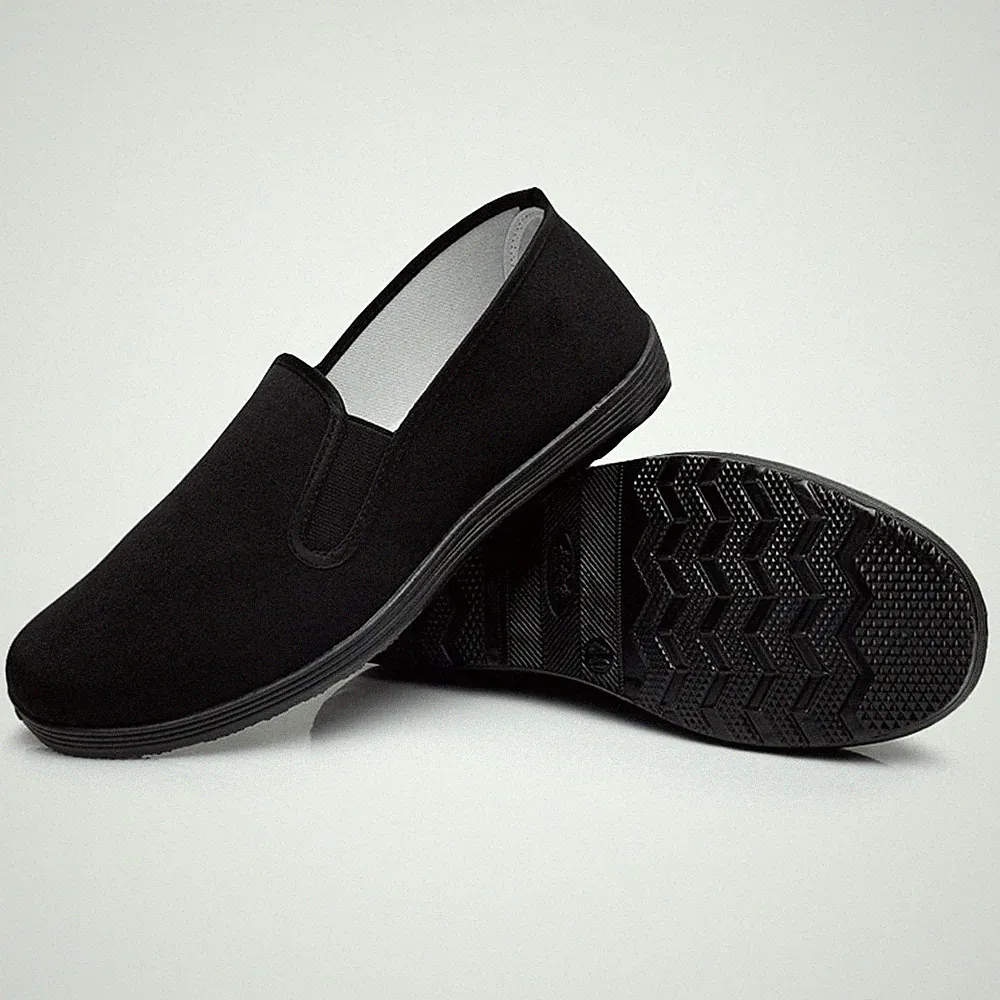 Chinesische Kung Fu Hausschuhe Leinwand Kampfsport Tai Chi Schuhe Gummisohle...