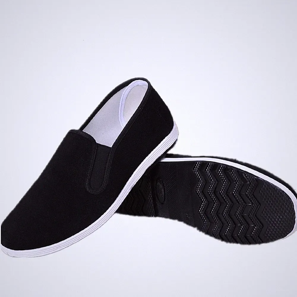 Chinesische Peking Schuhe Kung Fu Tai Chi Gummisohle Unisex Schuhe Schwarz