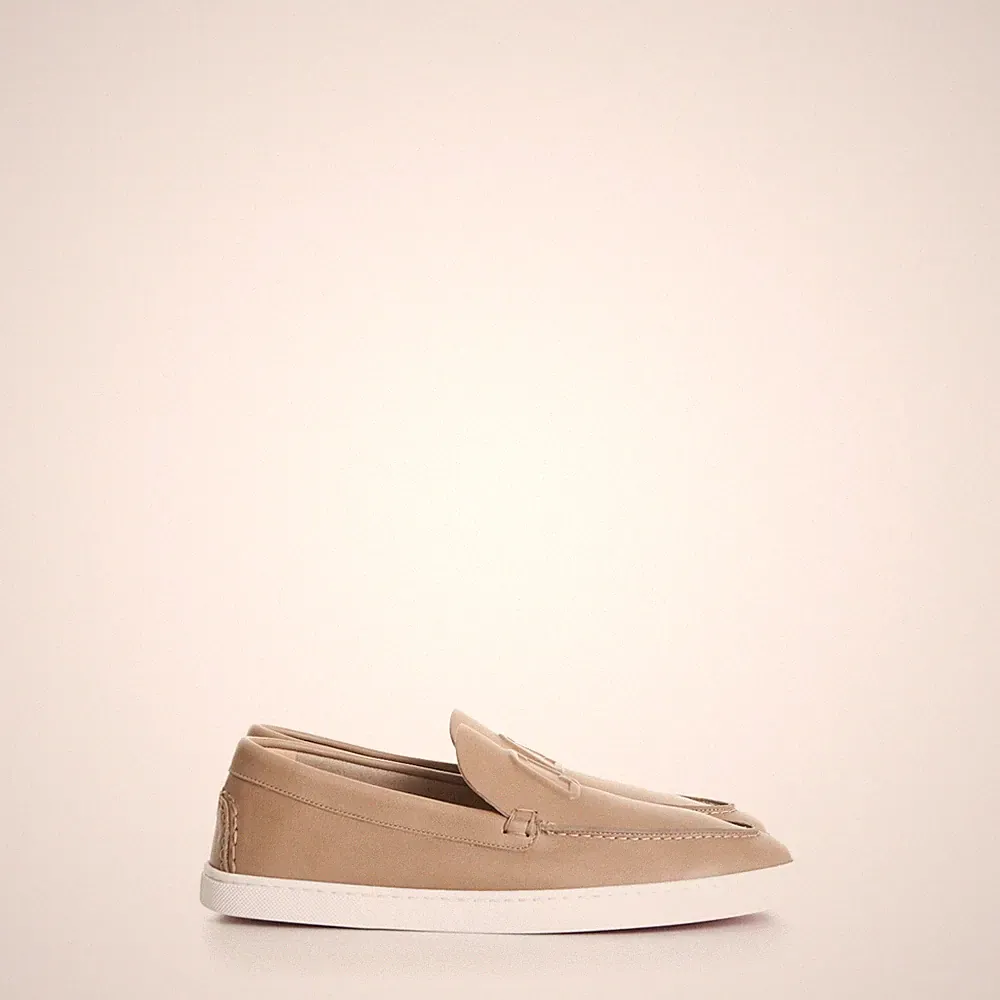 CHRISTIAN LOUBOUTIN 895$ Varsiboat Loafer Sneaker - Beige Kalbsleder