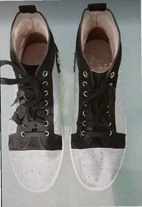 CHRISTIAN LOUBOUTIN Suede Peny Loafers Slippers Sneakers Schuhe Turnschuhe 41,5