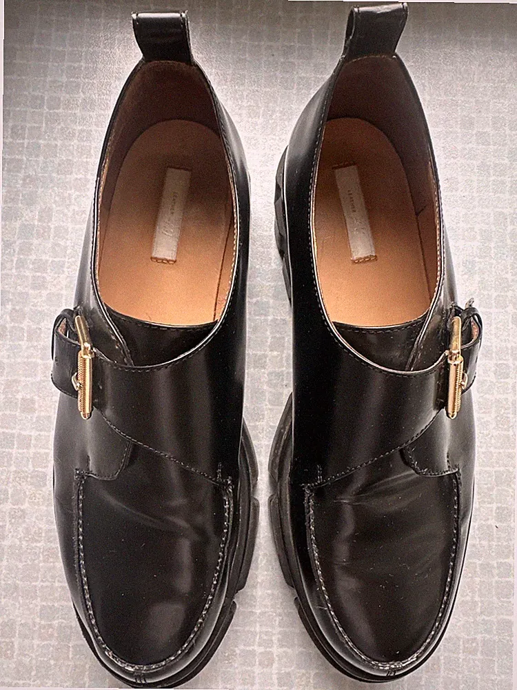 Chucky Loafers Leder Schwarz