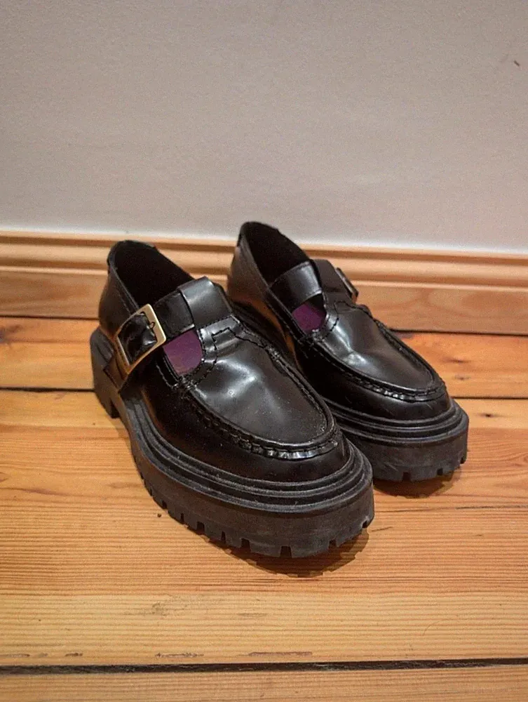 Chunky Echtleder-Loafer mit goldener Schnalle Marc O' Polo GR.36