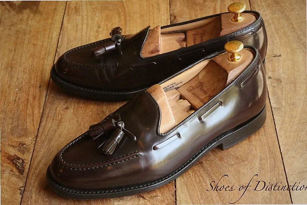 Church's braune Lederschuhe mit Quasten Halbschuhe Herren UK 7,5 F US 8,5